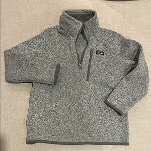 Patagonia boys gray pullover - 7/8 yr